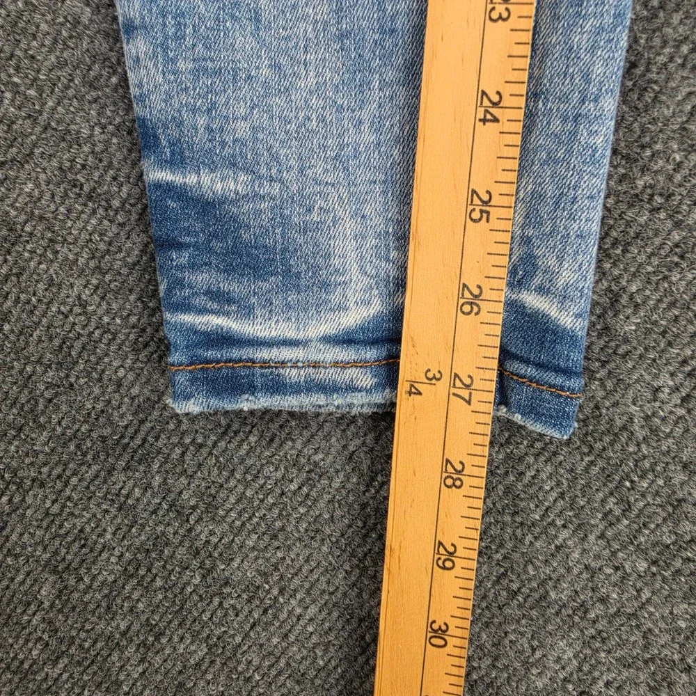 Judy Blue Skinny Fit Jeans Women's 7/ 28 High Rise Acid Wash Stretch Denim Blue